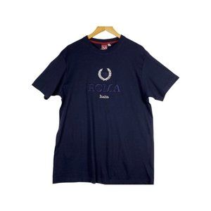 My Day Roma Italia Laurel Wreath T-Shirt Navy Blue XL